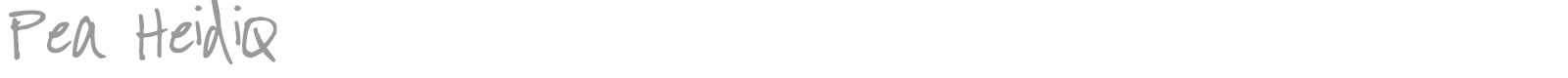 Pea HeidiQ font preview