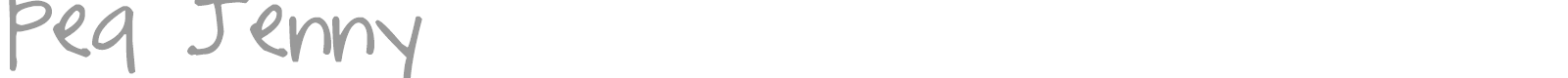 Pea Jenny font preview