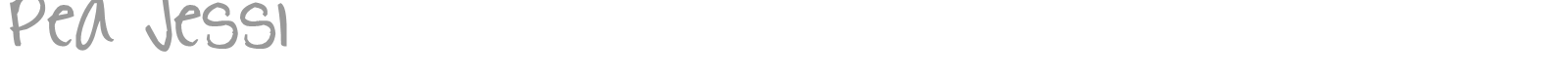 Pea Jessi font preview