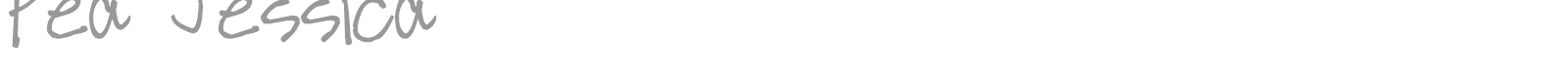 Pea Jessica font preview