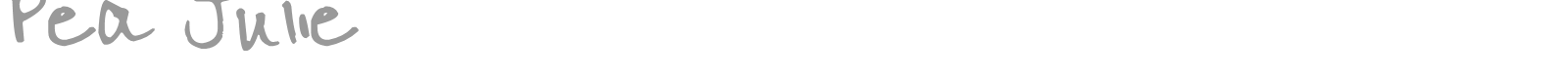 Pea Julie font preview