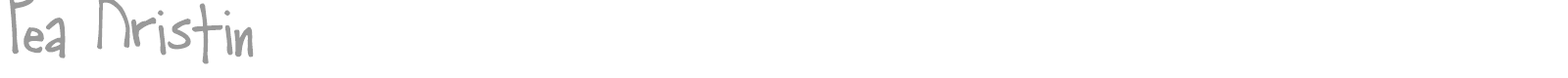 Pea Kristin font preview