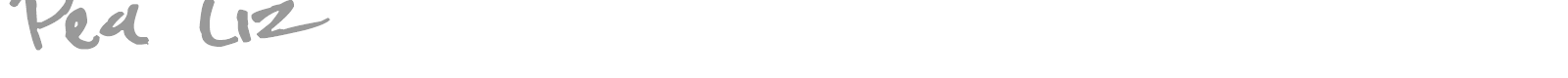 Pea Liz font preview