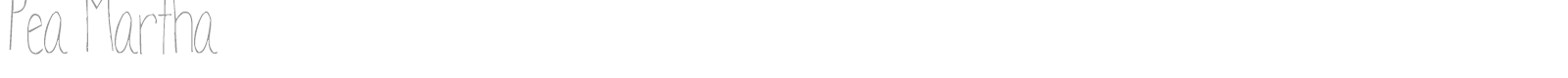 Pea Martha font preview