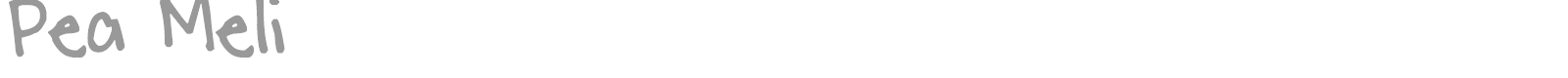 Pea Meli font preview