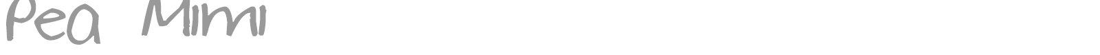 Pea Mimi font preview