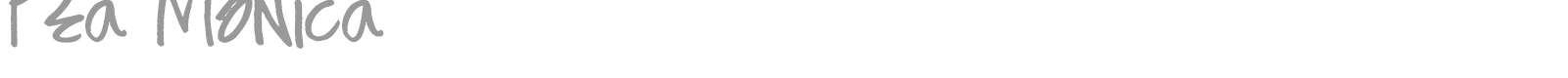 Pea Monica font preview