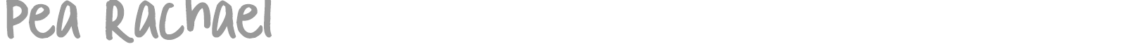 Pea Rachael font preview