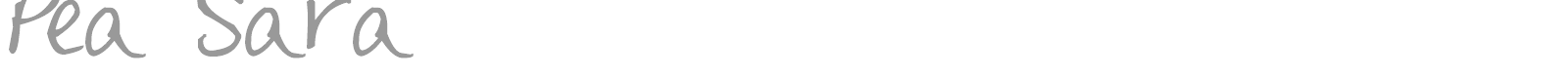 Pea Sara font preview