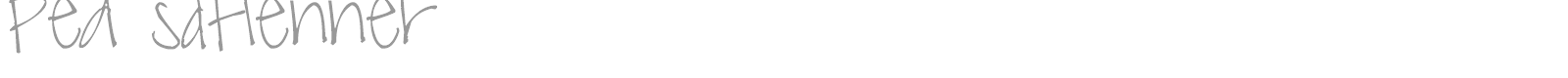 Pea sdflenner font preview