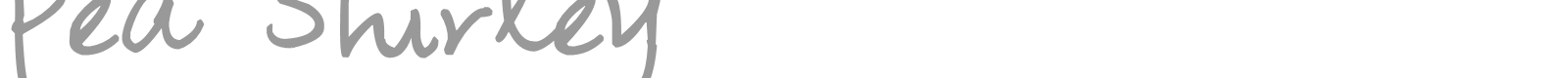 Pea Shirley font preview