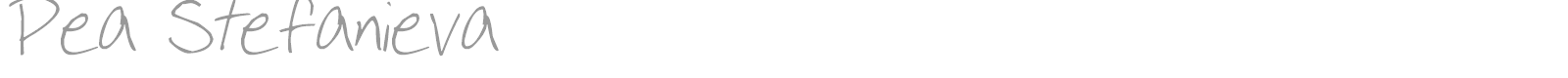 Pea Stefanieva font preview