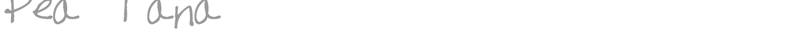 Pea Tana font preview