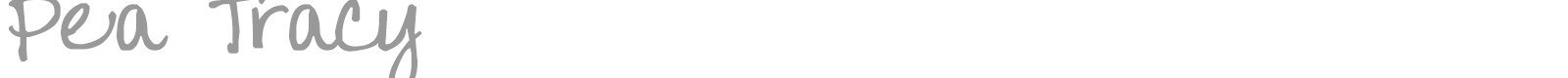 Pea Tracy font preview