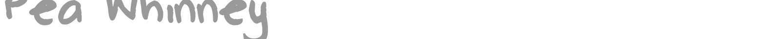 Pea Whinney font preview