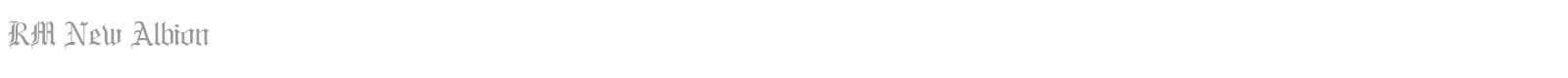 RM New Albion font preview