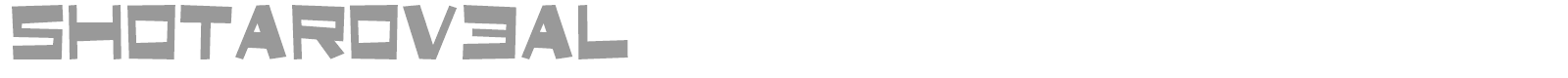 ShotaroV3KT font preview