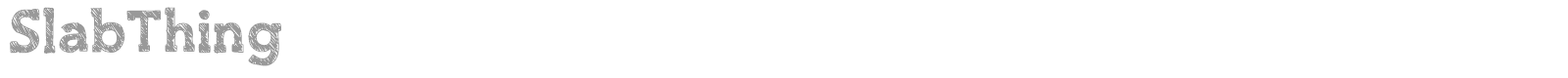 Slab Thing font preview