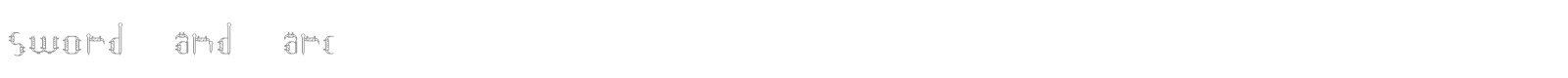 sword and arc font preview
