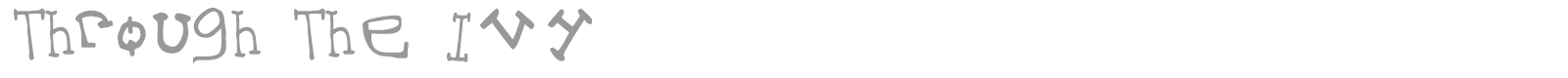 Through The Ivy font preview