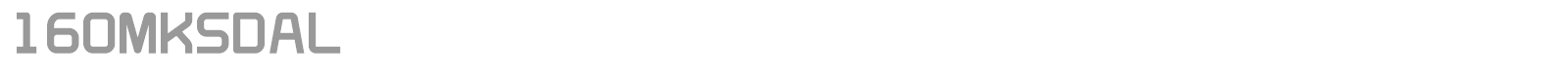 160MKSDKT font preview
