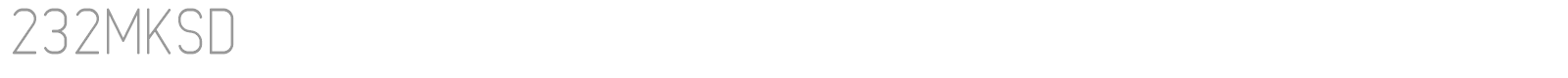 232MKSD font preview