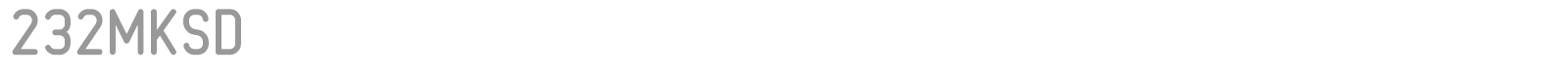 232MKSD font preview