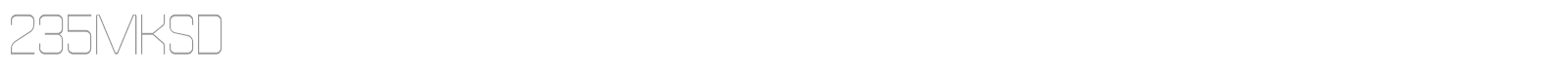 235MKSD font preview