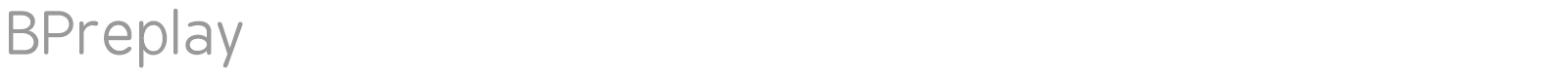 BP Replay font preview
