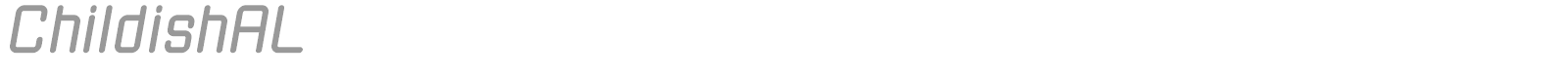 ChildishKT font preview