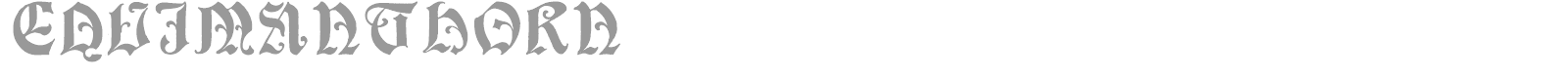 Equimanthorn font preview