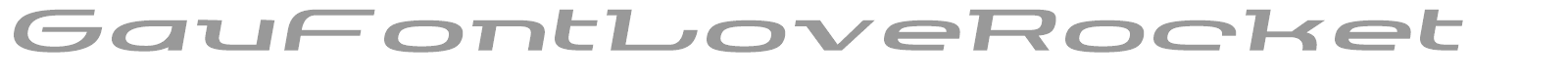 GauFontLoveRocket font preview