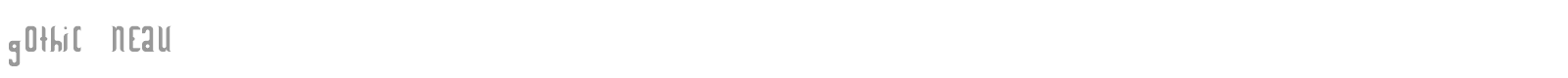gothic neau font preview