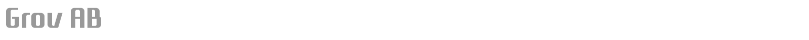 Grov AB font preview