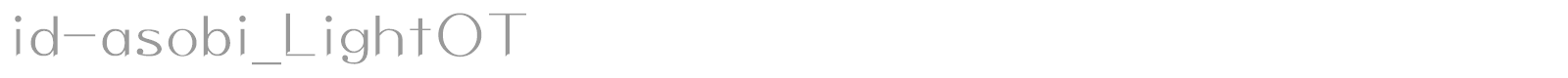 id-asobi_LightOT font preview