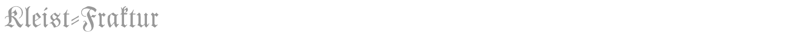 Kleist-Fraktur Zierbuchstaben font preview