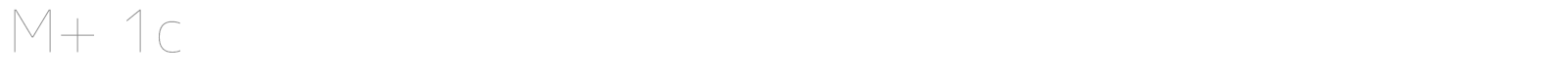 M+ 1c font preview