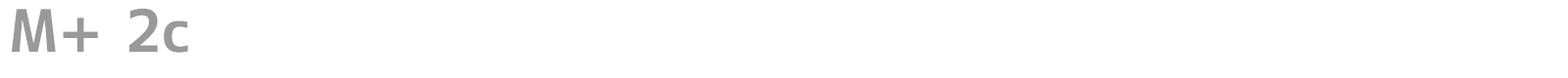M+ 2c font preview