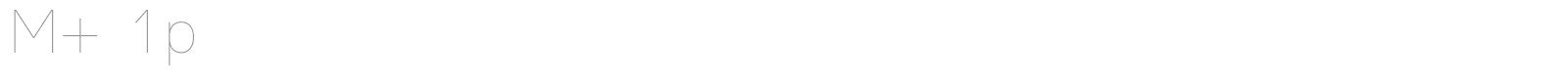 M+ 2p font preview