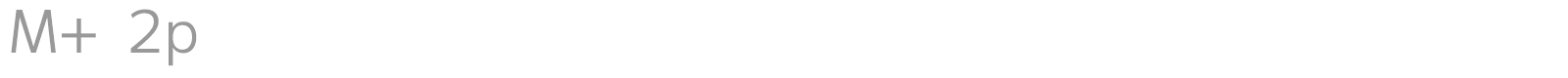 M+ 2p font preview