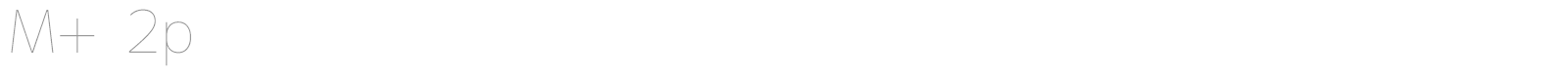 M+ 2p font preview