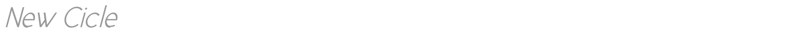 New Cicle font preview
