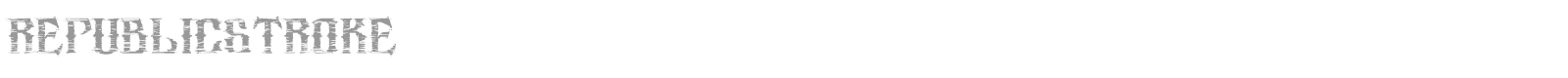 republicstroke font preview