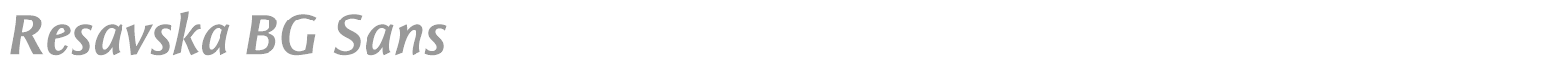 Resavska BG Sans font preview