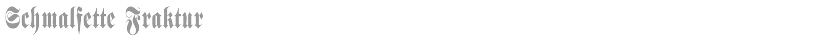 Schmalfette Fraktur Schattiert font preview