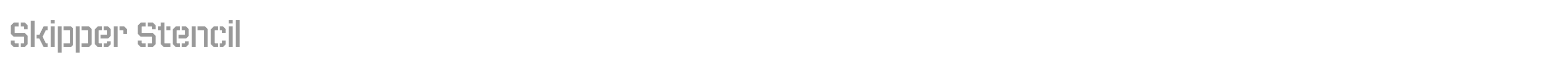 Skipper Stencil font preview