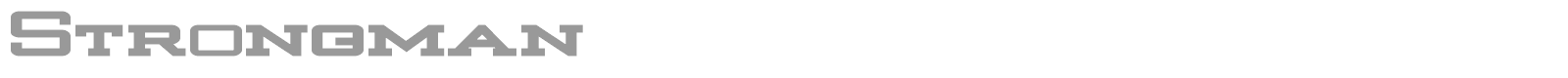 Strongman font preview