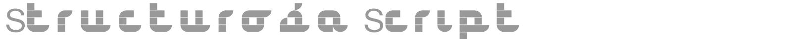 Structurosa Script font preview