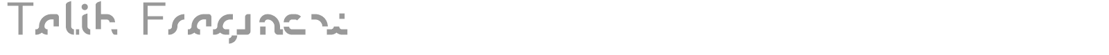 Talib Fragment font preview