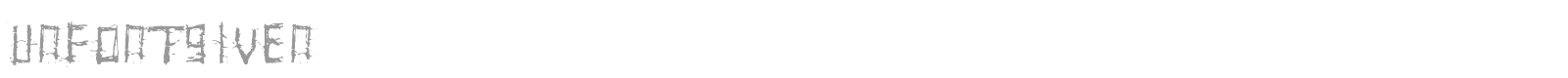 unfontgiven font preview